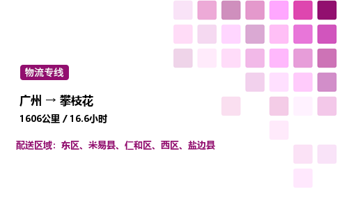 廣州到攀枝花東區物流專線_廣州至攀枝花東區貨運公司